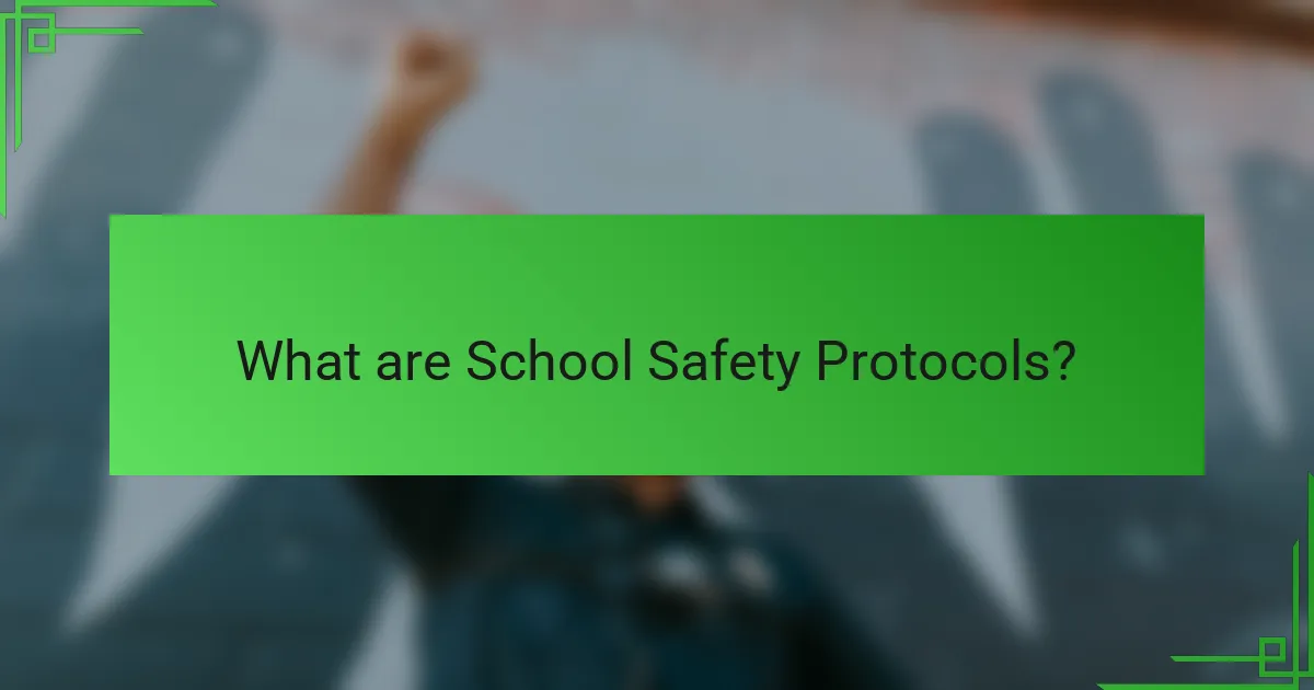 What are School Safety Protocols?